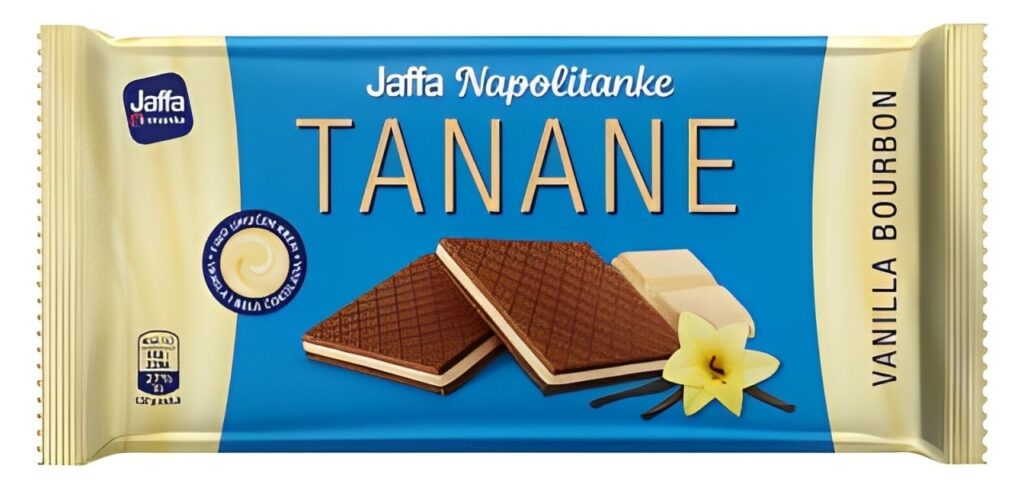 Jaffa Napolitanke Tanane vanilla bourbon 125 g