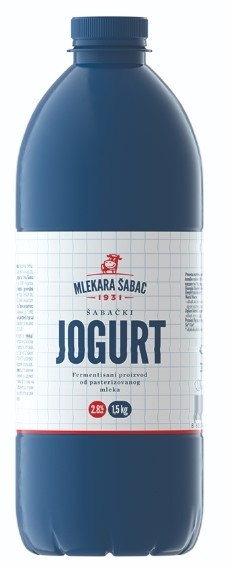 Jogurt 2,8%mm 1,5 kg Pet Šabac
