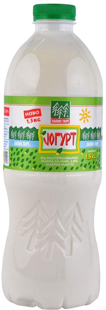 Jogurt 2.8%mm 1.5 kg Zapis Tare