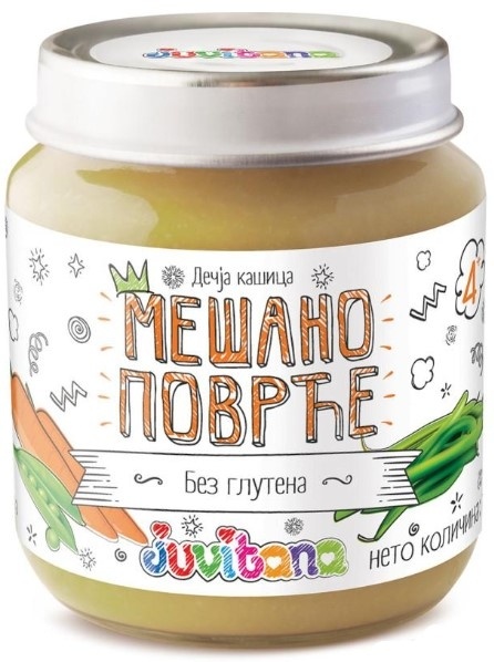 Dečja Kašica Mešano Povrće Juvitana 128 g