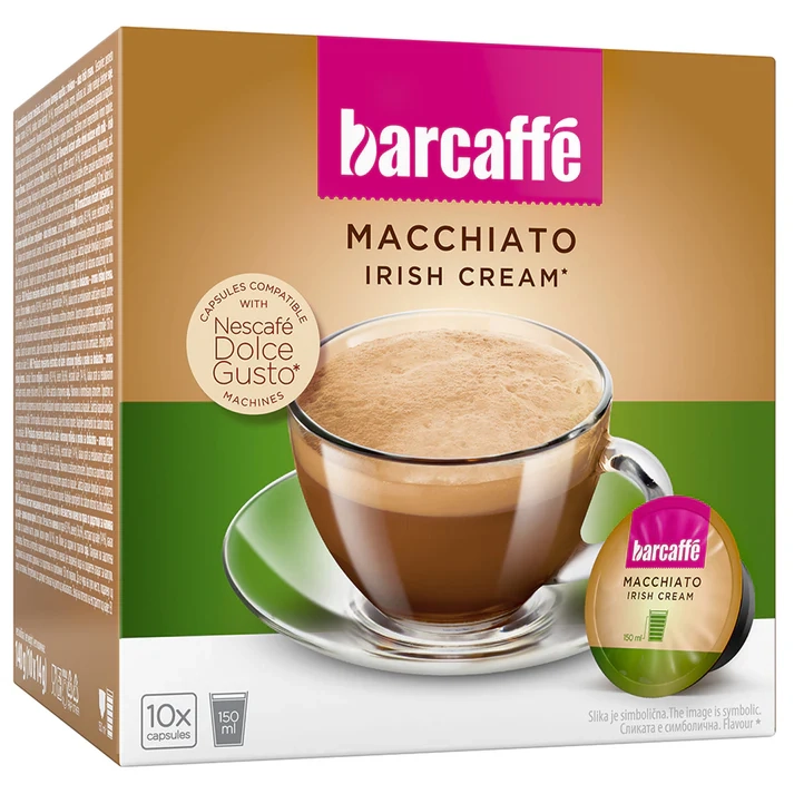 Barcaffe kapsule Macchia Irish 140 g