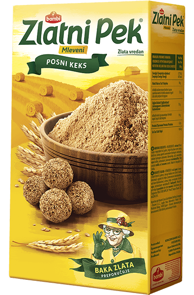 Bambi keks Zlatni Pek Mleveni 285 g