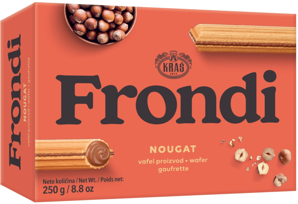 Keks Frondi vafl nugat 250 g