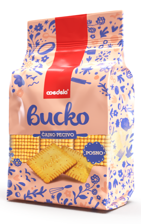 keks bucko posni 750 g.medela