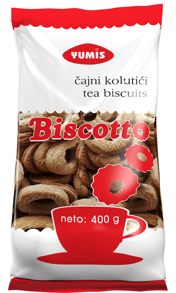 Čajni Kolutići Biscotto 400 g Yumis