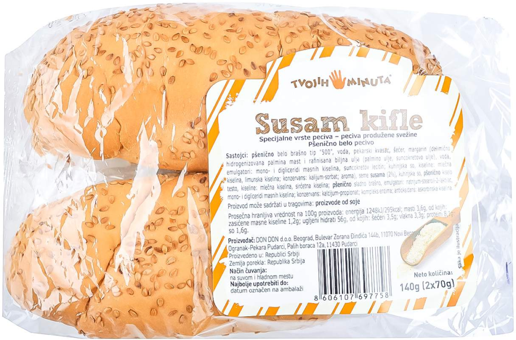 Kifla sa Susamom 2x 70 g Tvojih 5 Min