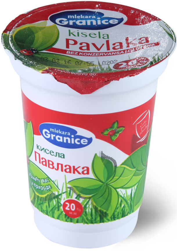 Kisela pavlaka 20%mm Granice casa 180 g