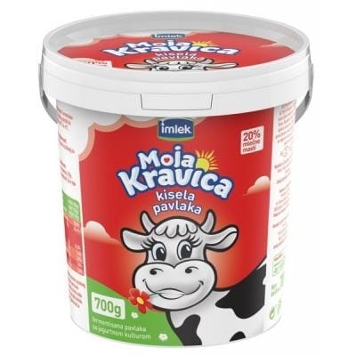 Moja Kravica kisela pavlaka 20%mm 700 g