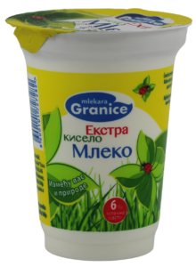 Extra kiselo mleko 6%mm casa Granice 180 g