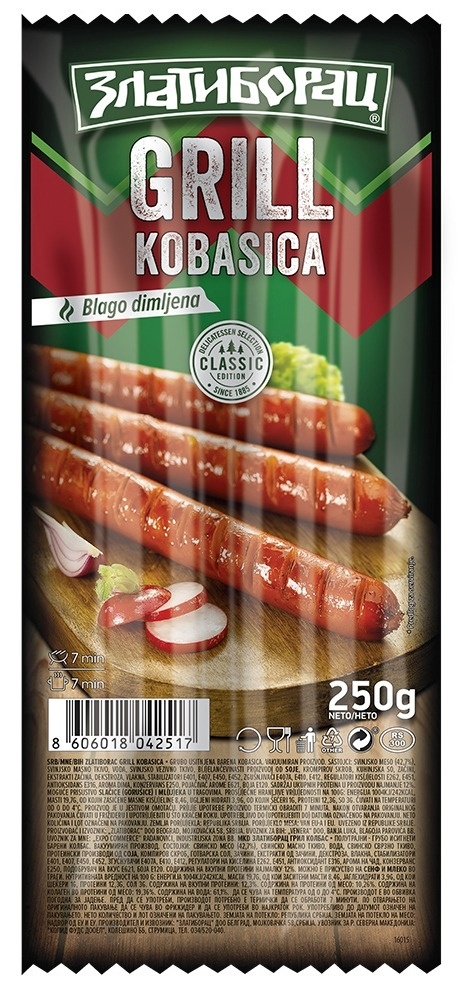 Zlatiborac kobasica Grill vp 250 g