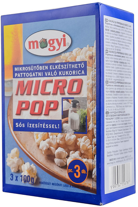 Kukuruz za mikrotalasnu pecnicu 3x 100 g,Mogyi