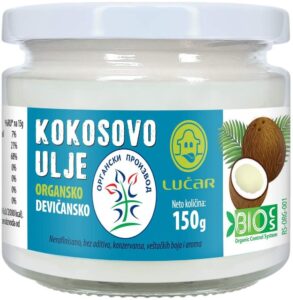 Kokosovo ulje hl.cedjeno dev.organ.150 g