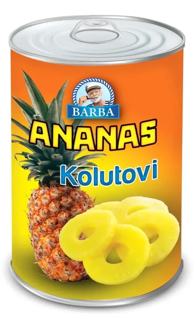 Ananas Kolutovi 565 g Barba