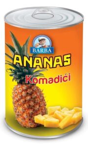 Ananas Komadići 565 g Barba