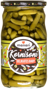 Kornišoni Delikates Manari 680 g Tra