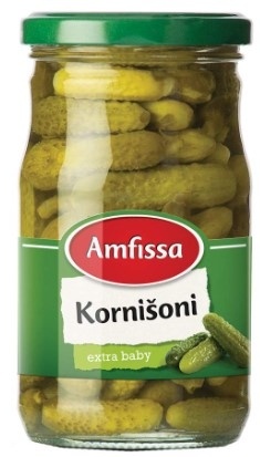 Kornišoni Ekstra Baby 300 g Amfissa
