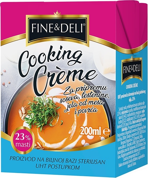 fine&deli cooking creme krem za kuvanje 0,2 l silbo