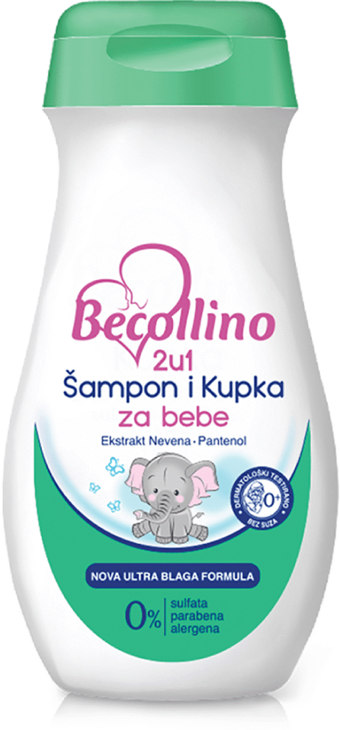 Šampon i Kupka 2u1 200 ml Becollino