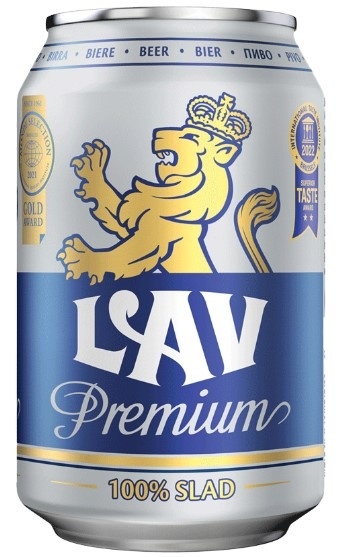 Lav pivo Premium limenka 0.33 l