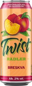 Pivo Twist Breskva 0,5 l