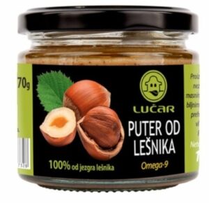 Puter od Lešnika 170 g Lučar