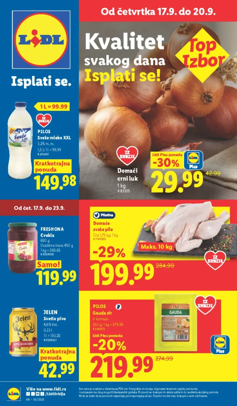 Lidl katalog, korica