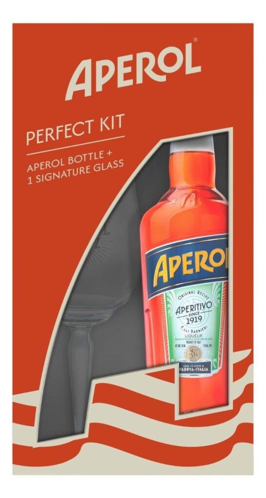 Liker Aperol 0,7 L+signaure Glass