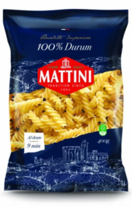 testenina spirala 400 g mattini durum zitopromet