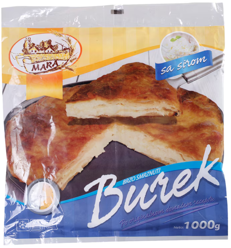Smrznuti burek sa sirom Mara 1 kg