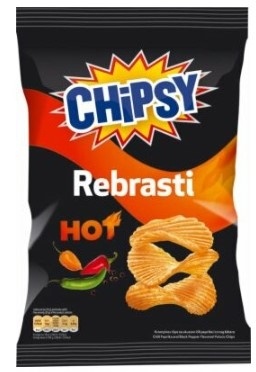 Chipsy čips Hot x Cut 140 g