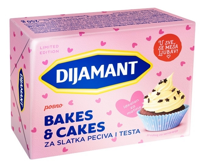 Dijamant margarin Bakes&cakes 250 g