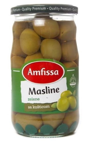 Masline Zelene sk 300 g Amfissa