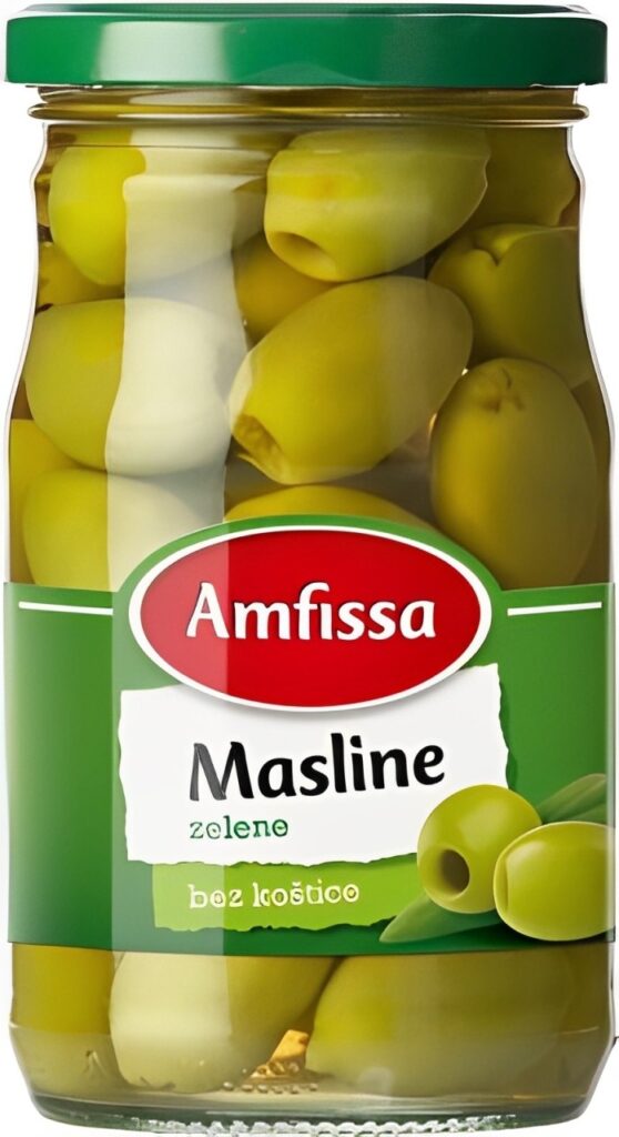 Masline Zelene bk 300 g Amfissa