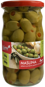 Masline Zelene Paprika 720 ml Libero