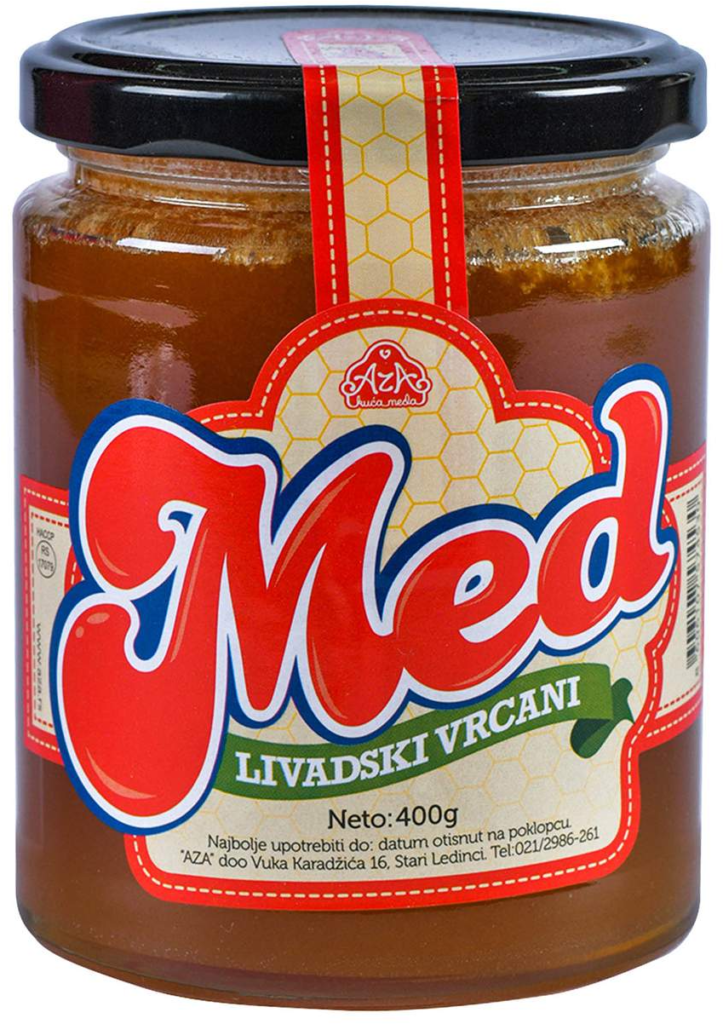 Med Livadski 400 g Staklo Aza