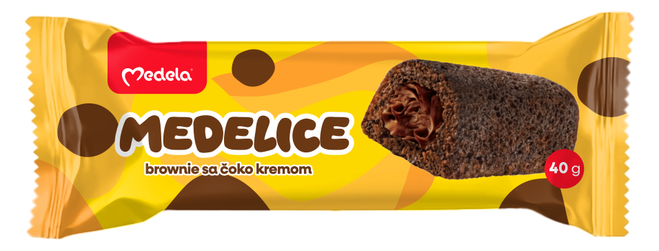 Biskvit Medelice Brow Čok 40 g Medel