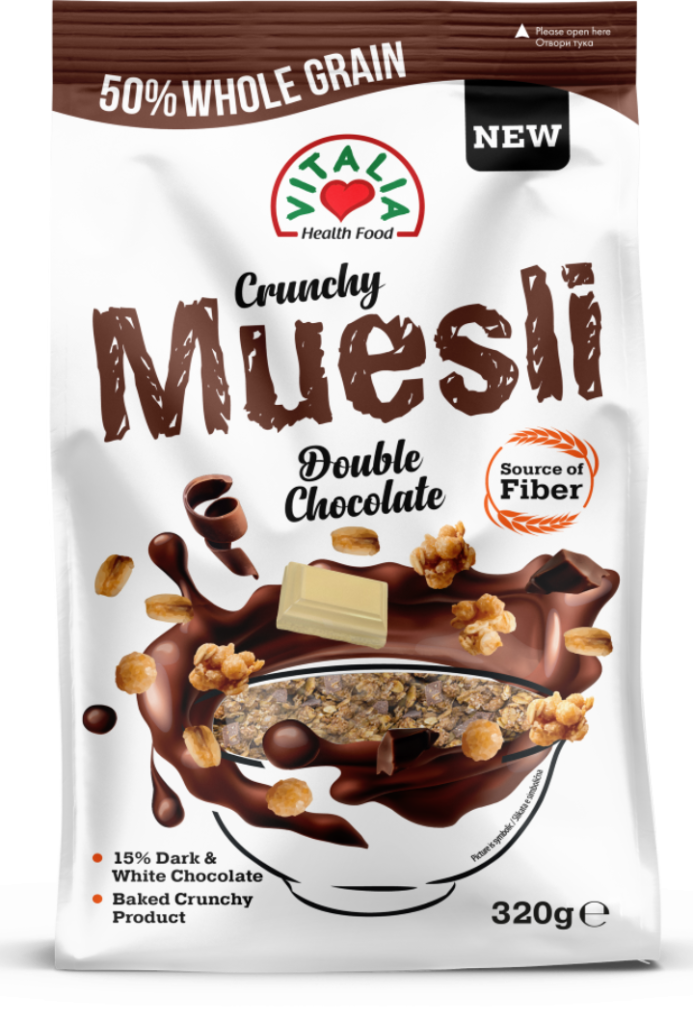 Musli Kranči Dupla Čok 320 g Vitalia