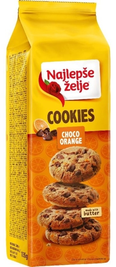 Keks nž Cookies Narandža i Čok 135 g