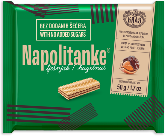 Kraš napolitanke Dijet Lešnik 50 g