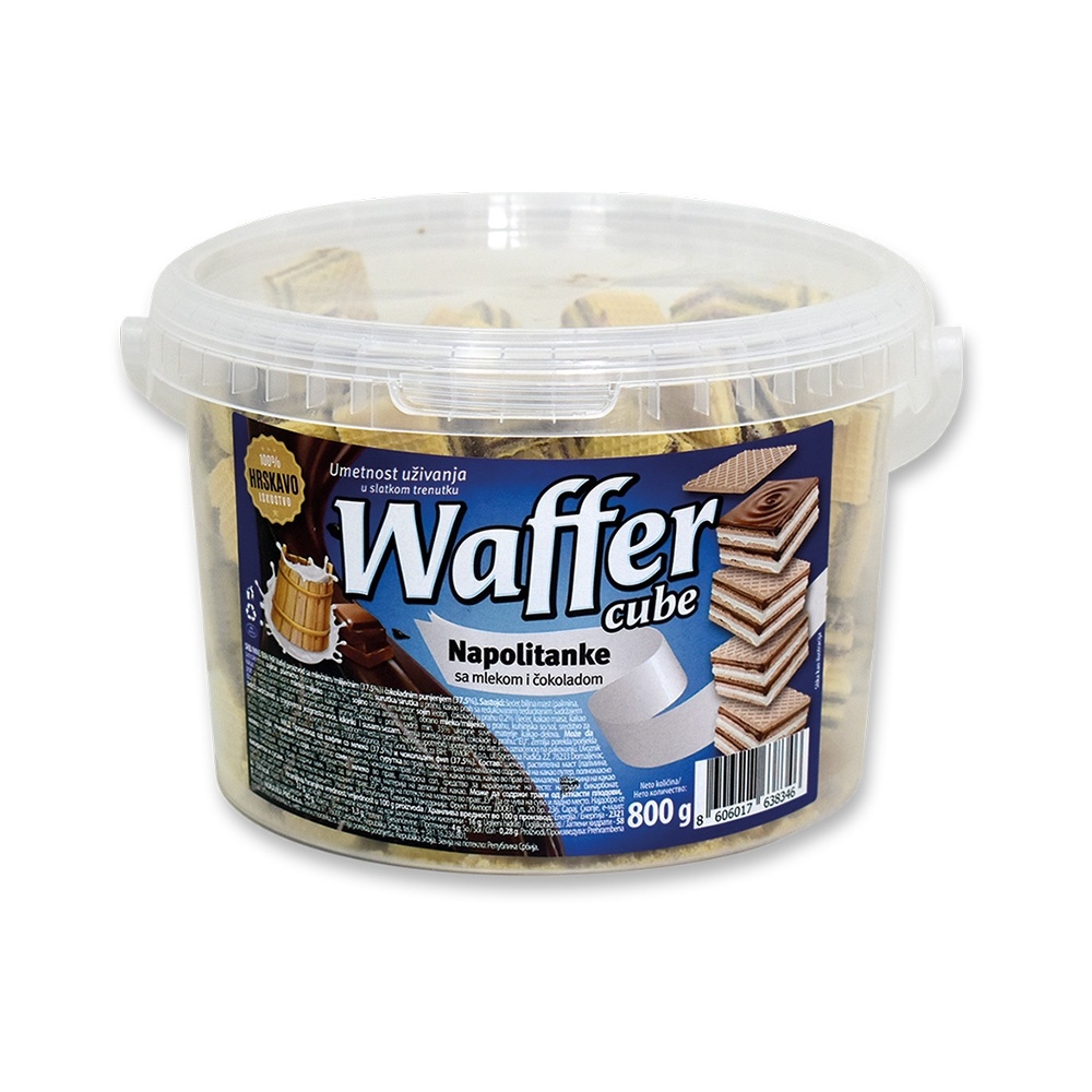 Vafl Mleko Čoko Kocka 800 g Waffer