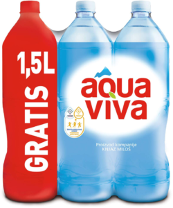 voda Aqua Viva 1,5 l 5+1gratis