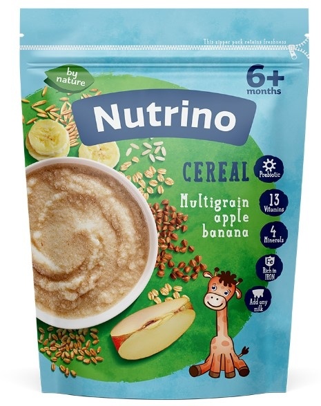 Nutrino bezmlecna kasa5 žitarice-jabuka-banana 200 g