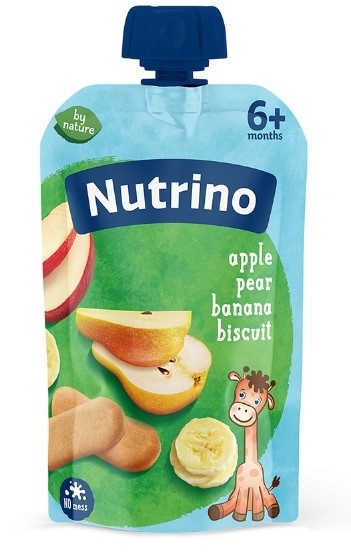 Nutrino pauc Jab,kruška,ban i keks 100 g