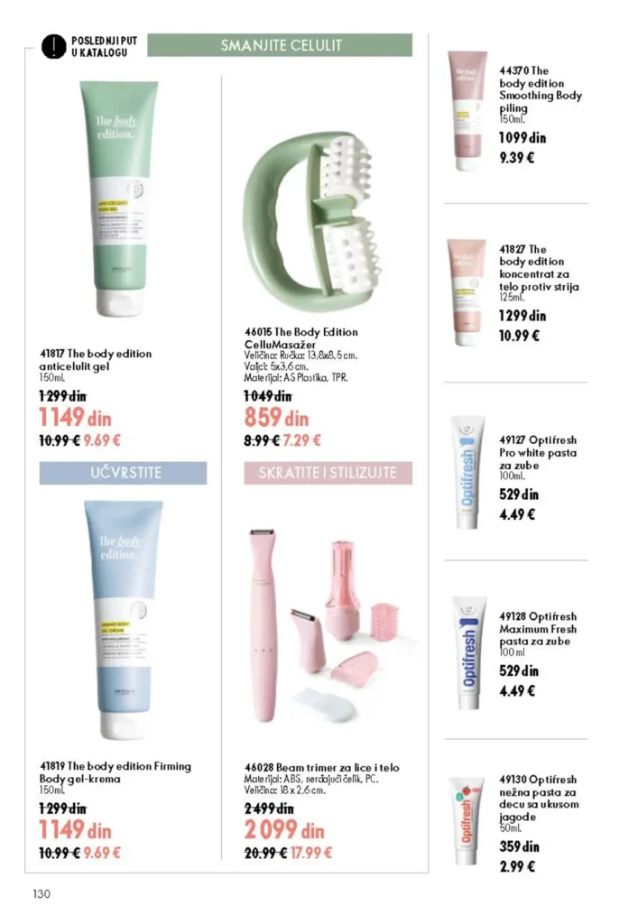 Oriflame katalog, strana 130