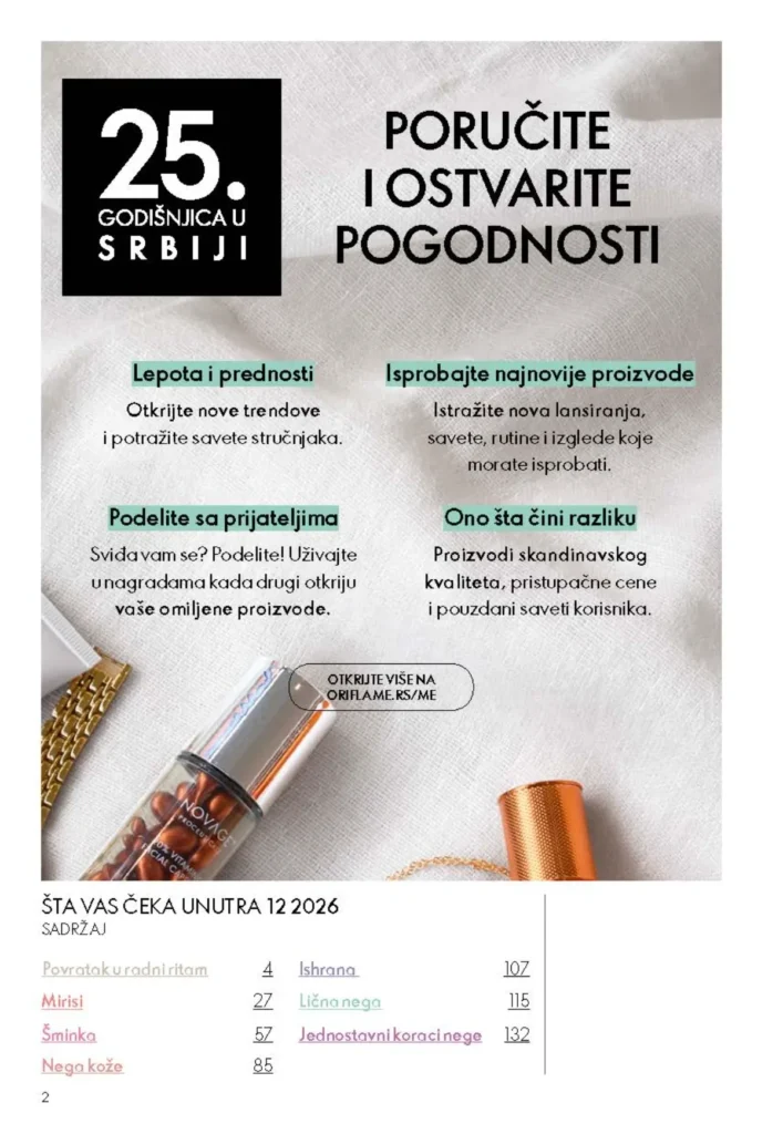Oriflame katalog, strana 2