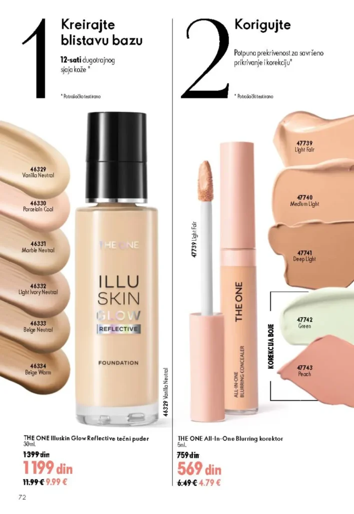 Oriflame katalog, strana 72