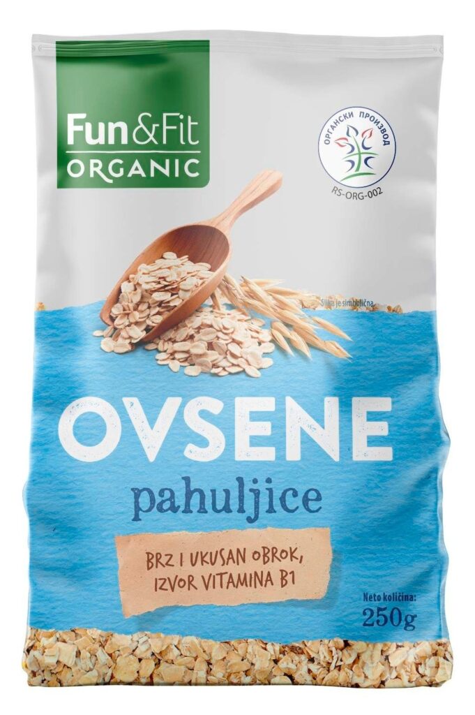 Pahuljice Ovsene Fun&fit Org 250 g