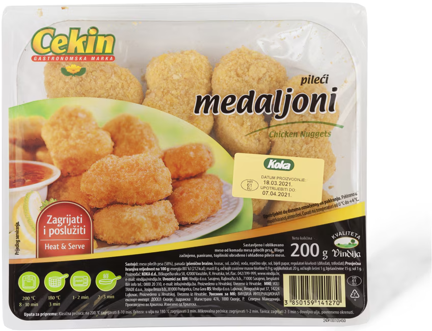 Panirani pileci medaljoni 200 g