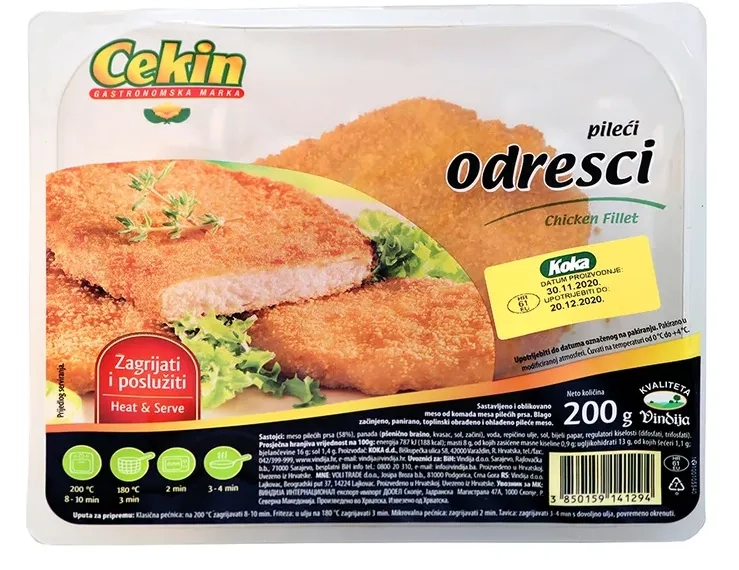 Vindija pileci panirani odresci 200 g