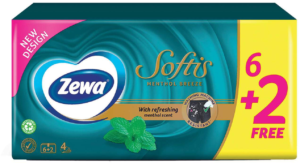 Zewa Softis p.maramice Menth.4-sl.8/1